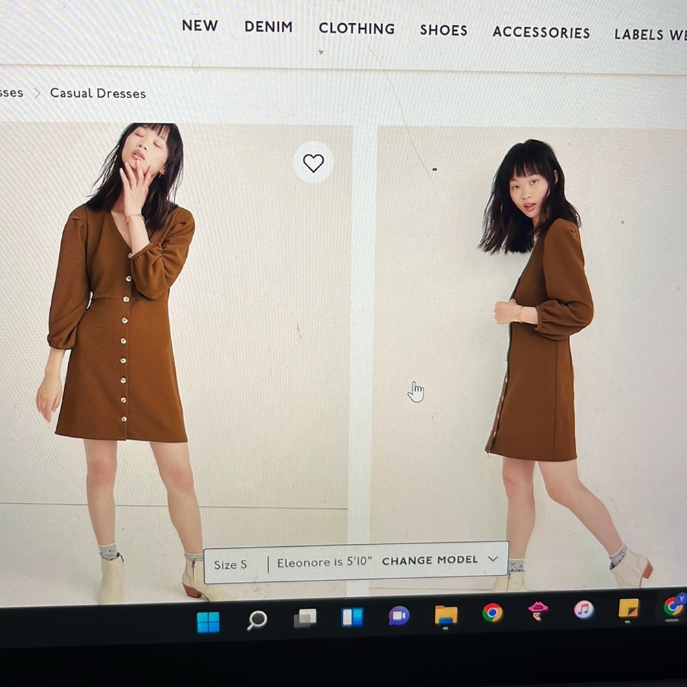 Madewell Balloon Sleeve Dress